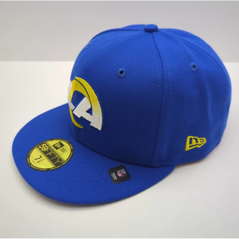 New Era 59FIFTY Los Angeles Rams 2020 Draft Hat Blue Fitted 7 3/8 12494511
